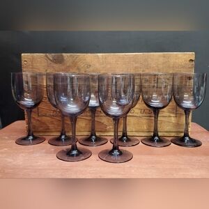 Smoke Gray Toasting Glasses for Wine 4 oz